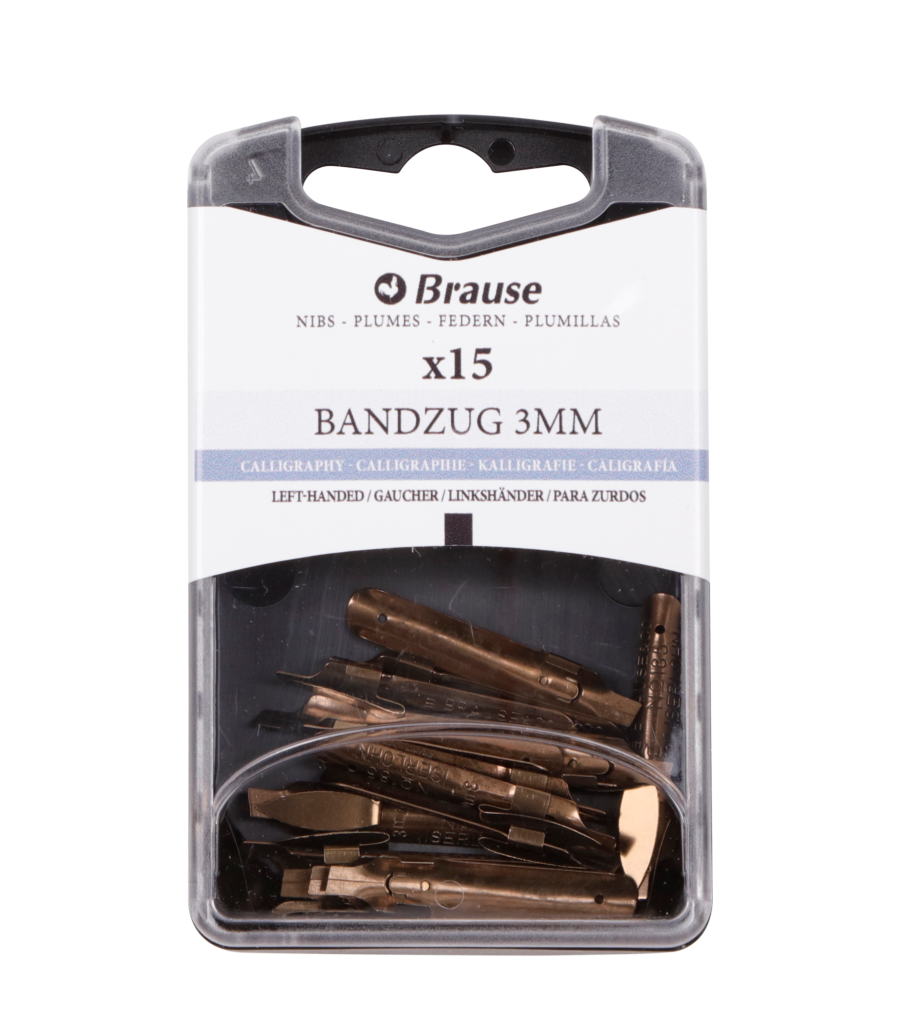 Plumes de calligraphie pour porte-plume – Boite 15 Plumes Bandzug 3mm