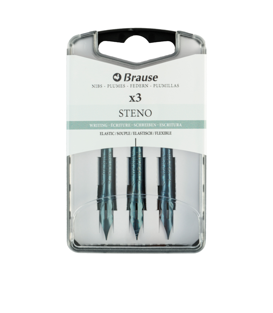 Writing nibs for penholder – Box of 3 Sténo metal nibs